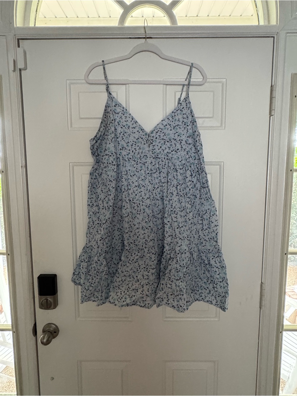 Target Light Blue Floral Mini Dress